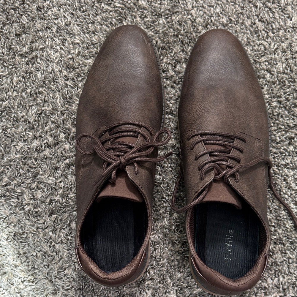 Elegant Brown Leather Oxfords